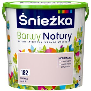 Краска интерьерная латексная Sniezka Barwy Natury 132 аллея роз 5 л