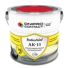 Фарба для бетонних підлог і дорожньої розмітки АК-11 Дніпро-Контакт біла 2,8 кг