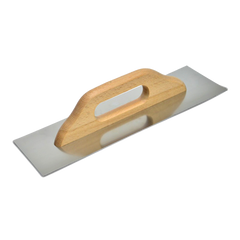 Инструмент для отделочных работ Затирка cтальная оцинкованная с деревянной ручкой 380*130мм