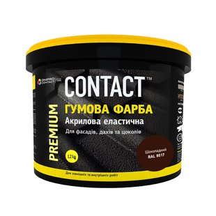 Краска резиновая CONTACT светло-зеленая (RAL 6018) 1,2 кг