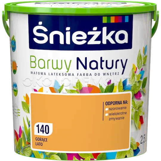Фарба інтер'єрна латексна Sniezka Barwy Natury 140 спекотне літо 2,5л