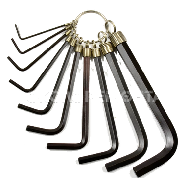 Ключи Набор Г-образных шестигранных ключей 10шт., 1.5-10мм HT-1842