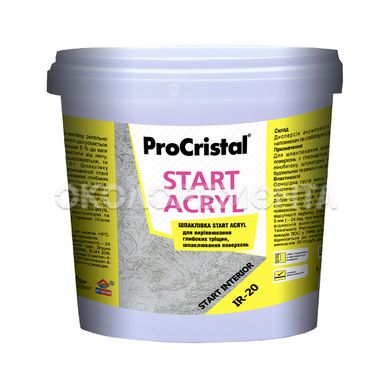 Шпаклівка ProCristal Старт ІР-20 7,5 кг