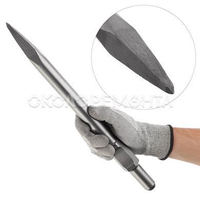Буры, зубила Пика по камню HEX 30*410 мм INTERTOOL SD-0461