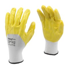 Перчатки Перчатка рабочая желтая нейлоновая, размер 10" YATO YT-7481