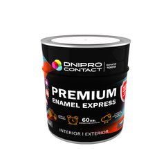 Емаль швидковисихаюча Dnipro Contact Premium Express шоколадна 2 кг