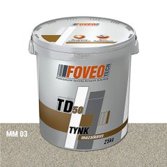 Мозаїчна штукатурка FOVEO TECH TD50 зерно MS 99 (1,0 -1,6 мм) 25 кг