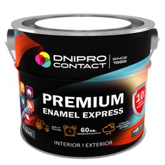 Эмаль быстровысыхающая Dnipro Contact Premium Express шоколадная 2 кг