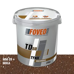 Мозаїчна штукатурка FOVEO TECH TD50 зерно MS 99 (1,0 -1,6 мм) 25 кг
