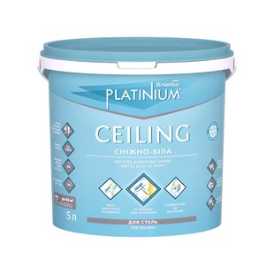 Фарба акрилова для стель Sniezka PLATINIUM CEILING сніжно-біла 5 л