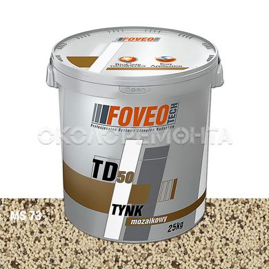 Мозаичная штукатурка FOVEO TECH TD50 зерно MS 02 (1,0 -1,6 мм) 25 кг