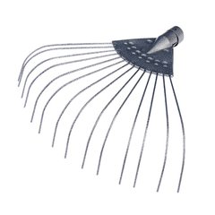 Инструмент садовый ручной Грабли веерные проволочные короткие (крашеные) 14зубьев 330*390мм MasterTool MT 14-6227