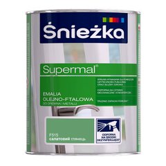 Эмаль масляно-фталевая Sniezka Supermal белый глянец ( RAL 9003 ) 2,5 л