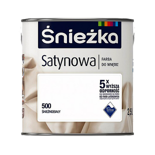 Краска интерьерная Sniezka Satynowa белая 5 л