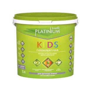 Фарба латексна для дитячіх кімнат Sniezka PLATINIUM KIDS біла 1 л