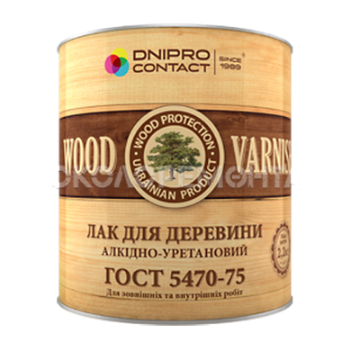 Лак для деревини алкідно-уретановий Дніпро-Контакт 2,2 кг