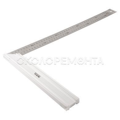 Измерительный инструмент Угольник строительный MASTERTOOL из нержавеющей стали 500 мм ручка Al 30-1500