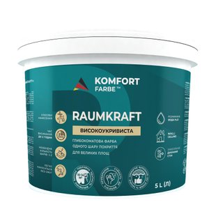 Високопокривна глибокоматова фарба RAUMKRAFT біла 12,6 кг