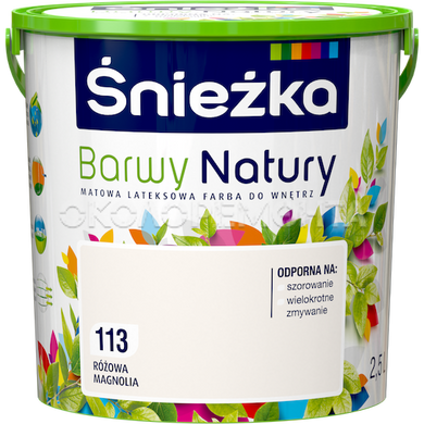 Краска интерьерная латексная Sniezka Barwy Natury 117 лунная ночь 5 л
