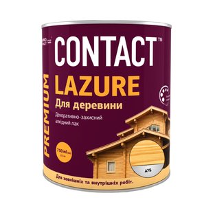 Лак деревозахисний ЛАЗУР Contact черешня 0,75 л