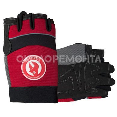 Перчатки Перчатка Microfiber без пальцев, вставки спандекса и неопрена, эластичный манжет на липучке, 9" INTERTOOL SP-0142