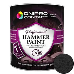 Емаль молоткова антикорозійна Dnipro-Contact Hammer Paint шоколадна 2 л
