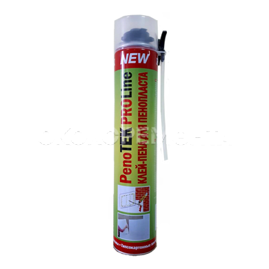 Клей-пена монтажная профессиональная PENOTEK GUN+straw 750 мл